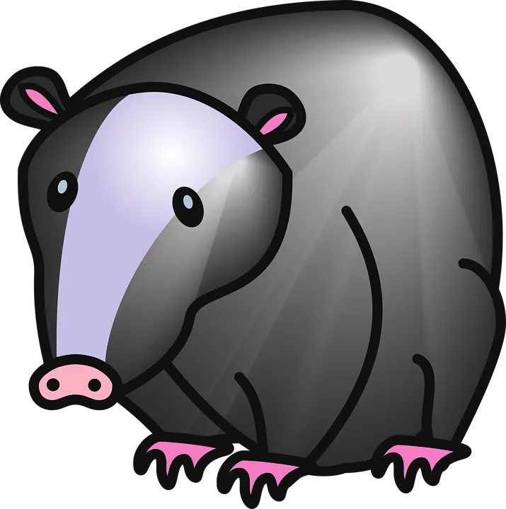 Badger ninja, stealthy character, fun concept PNG